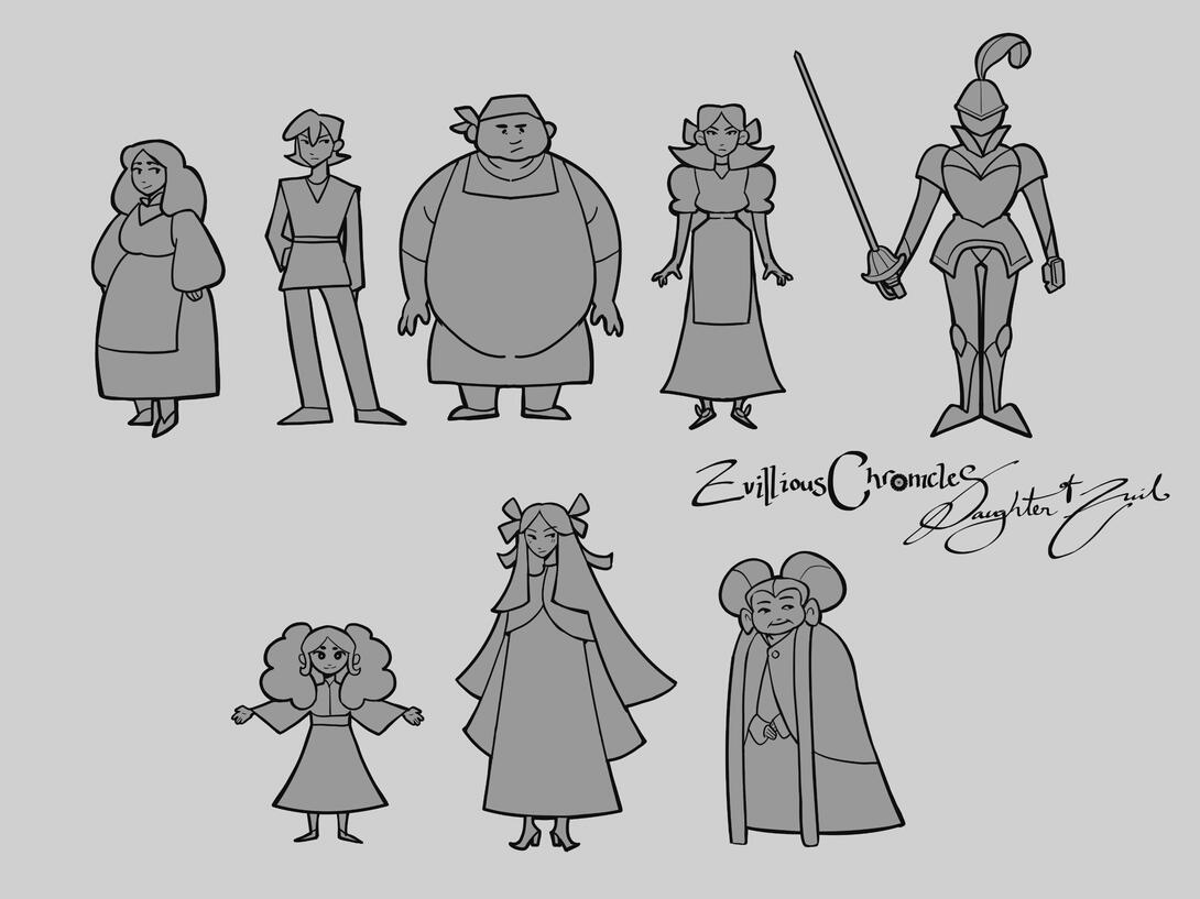 Evillious Chronicles Incidental Character Designs