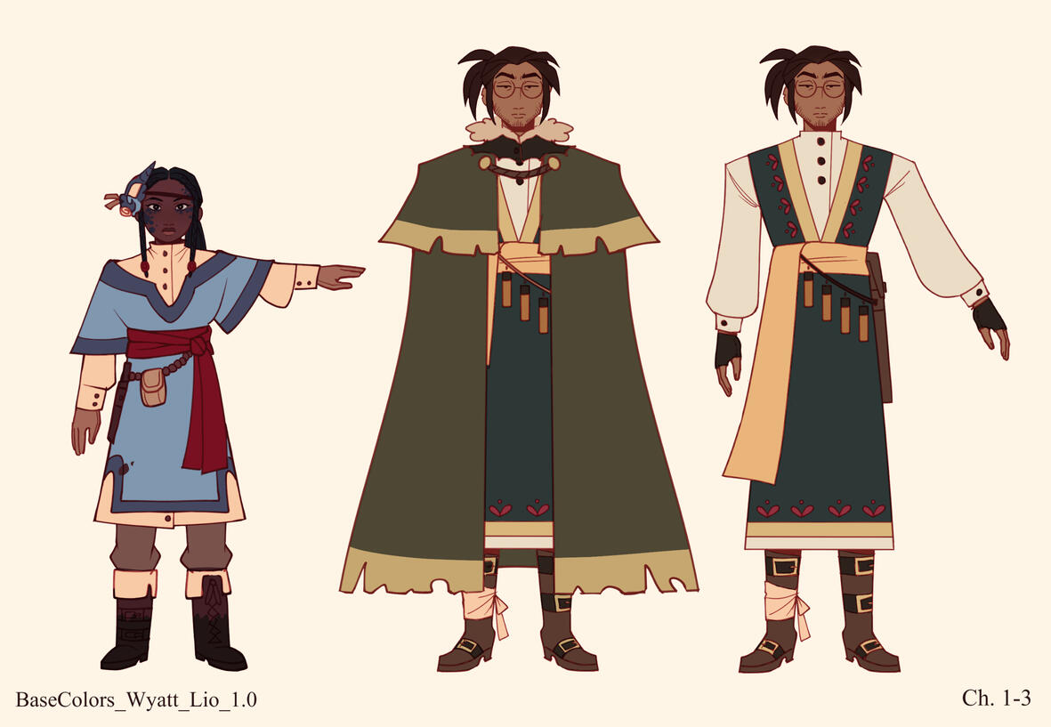 TBA Project - Wyatt and Lio Base Colors and Design