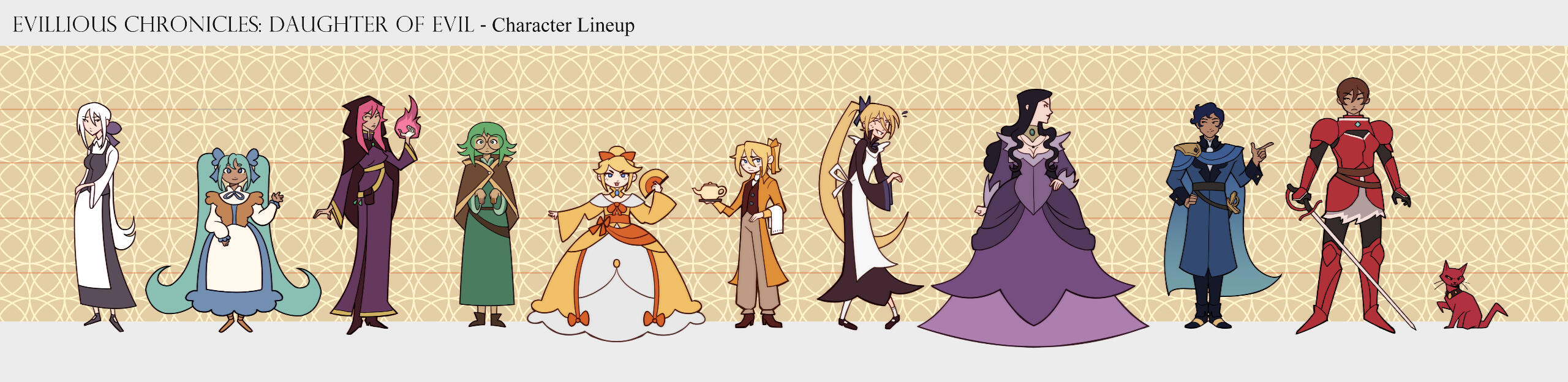 Evillious Chronicles Character Lineup