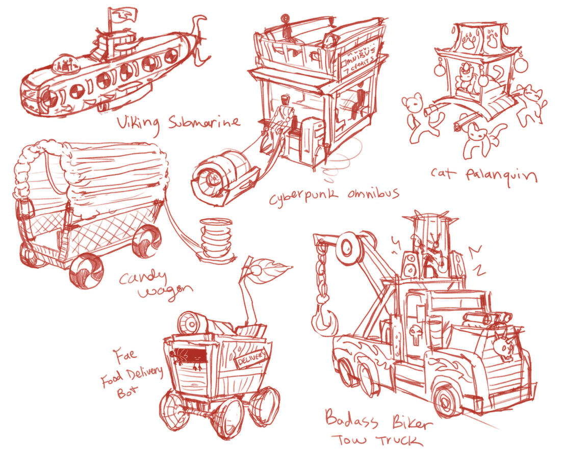 Fun Vehicle Sketchs