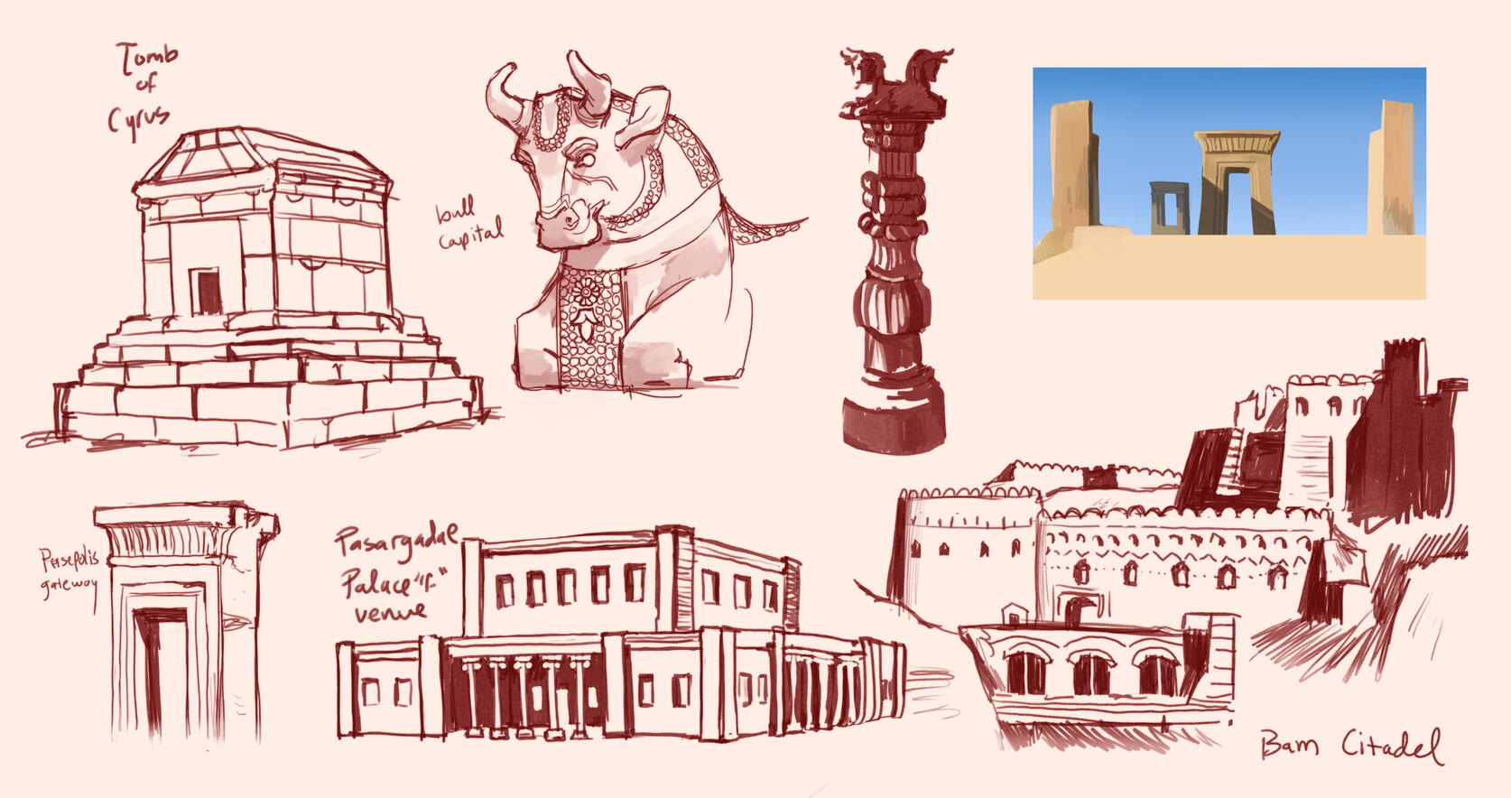 Achaemenid Architecture Studies (+ Bam Citadel)