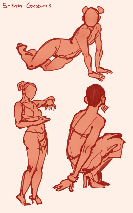 5-minute warmup gestures