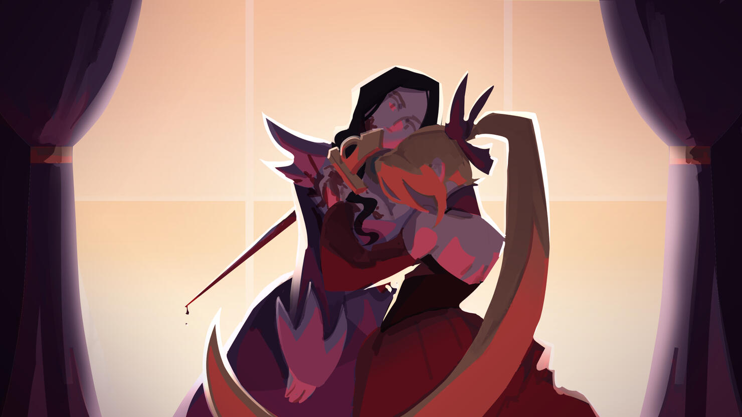 "Handbeat Clocktower", Ney Kills Prim (Evillious Color Key 20) "Handbeat Clocktower", Ney Kills Prim (Evillious Color Key 20)