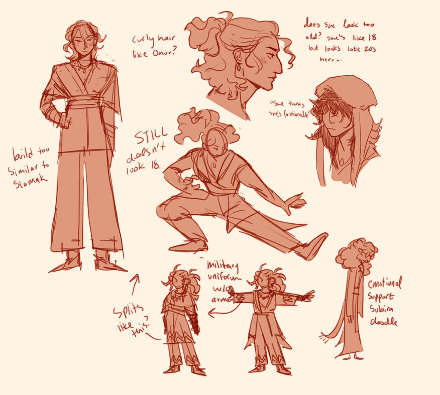 Mehri - concept sketches