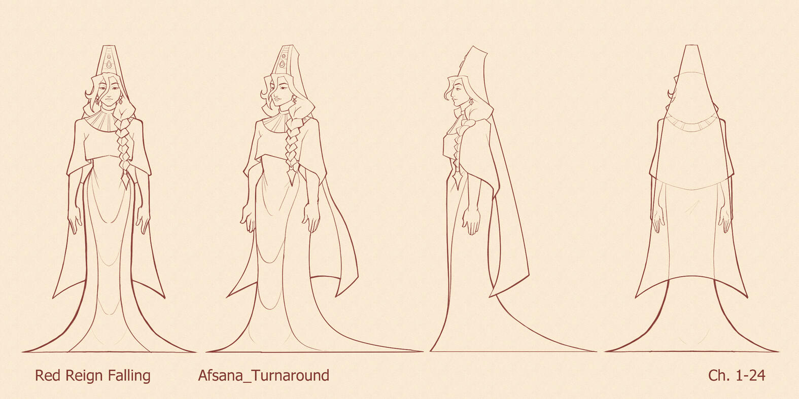 Afsana Orthographic Turnaround