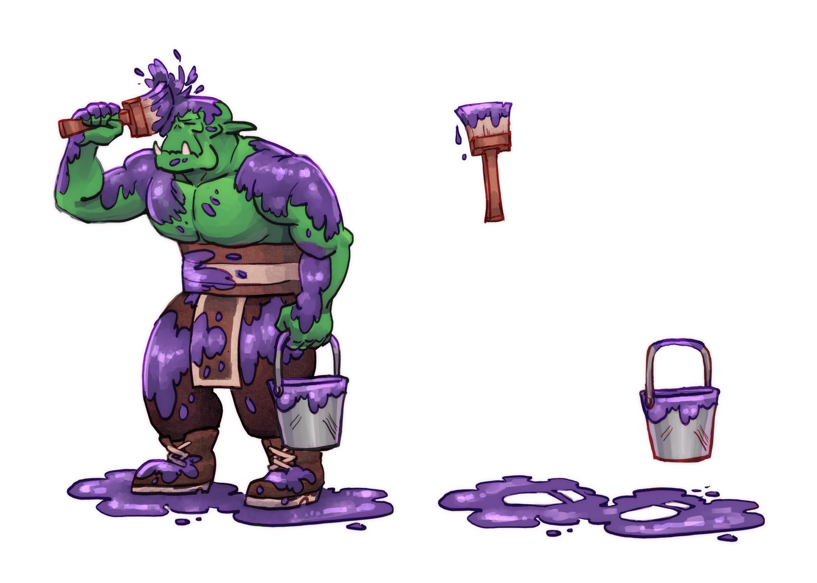 40k Lorecast Purple Ork Design