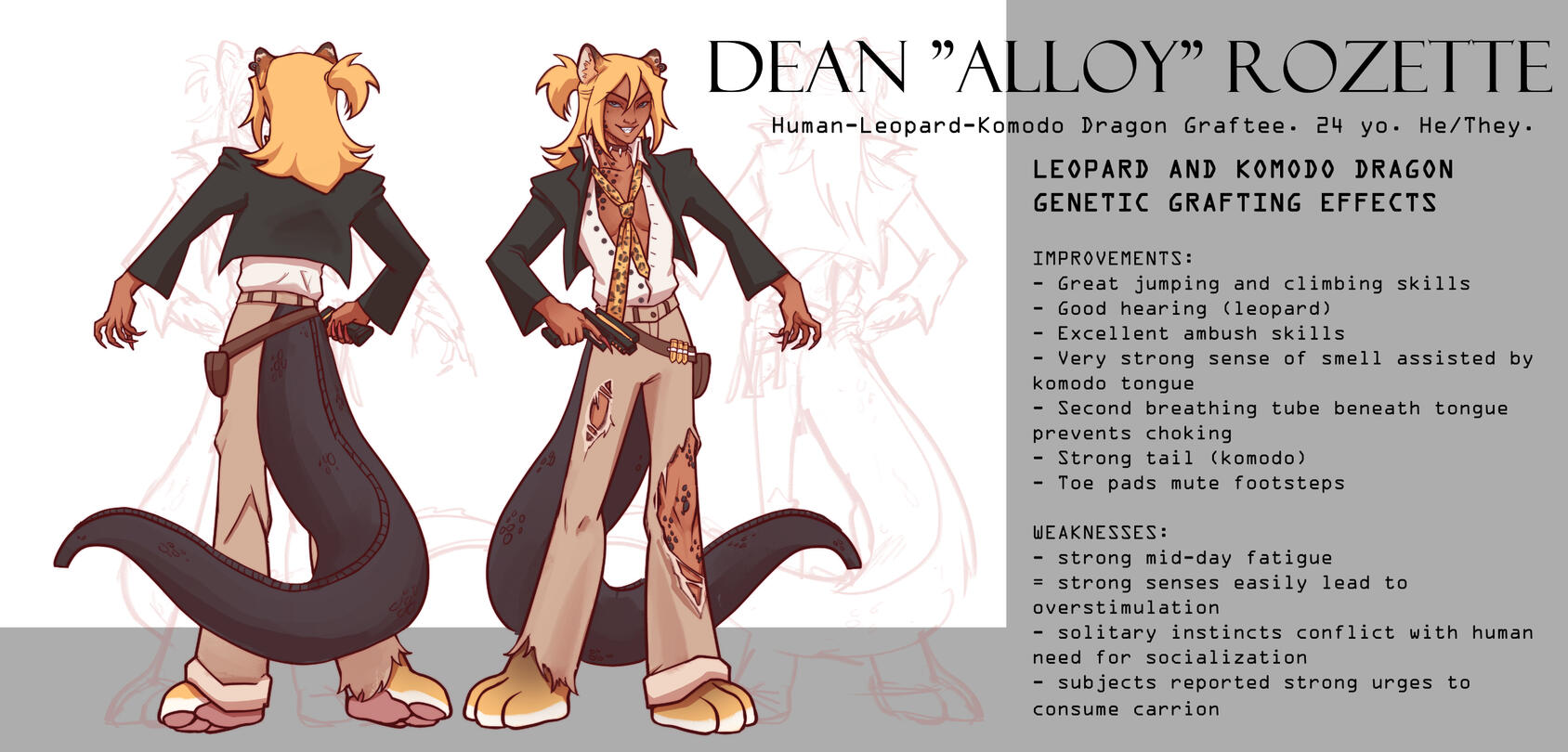 Dean "Alloy" Rozette Character Sheet